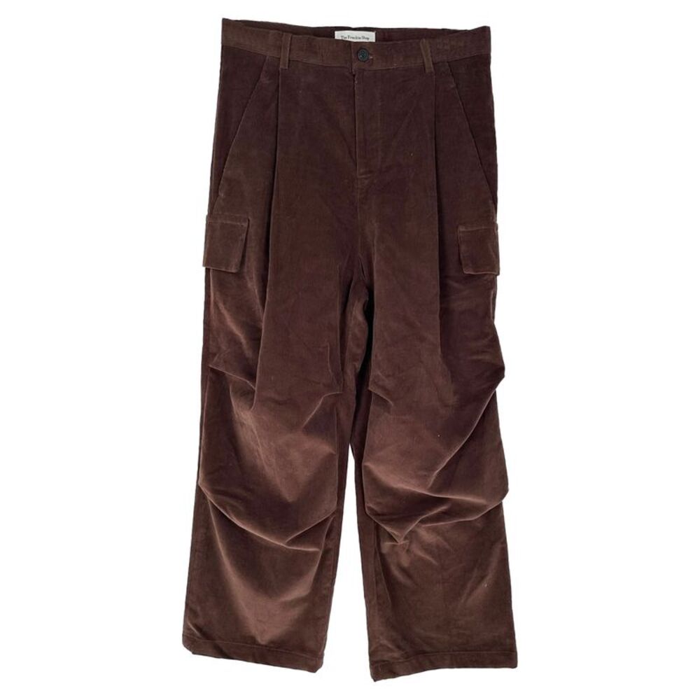 The Frankie Shop Garnett Cargo Pants in Brown Corduroy